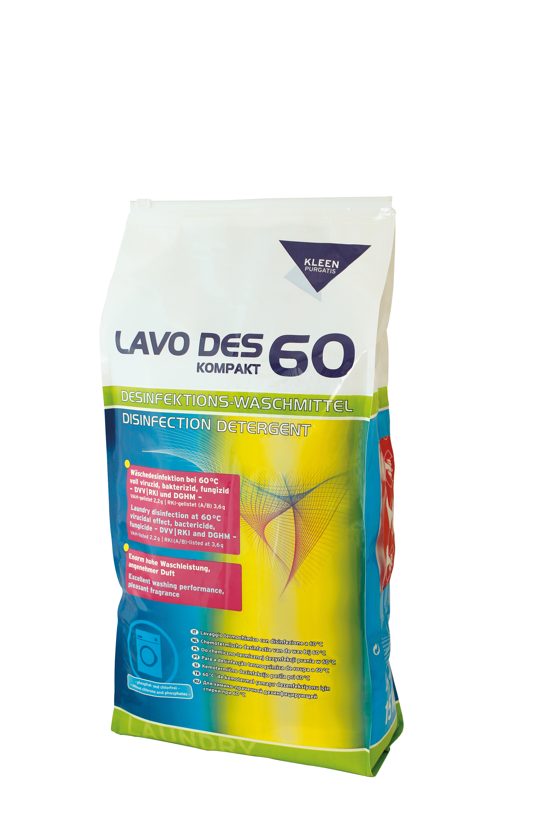 LAVO DES 60 KOMPAKT - Desinfektionswaschmittel -15 Kg Tragesack - RKI gelistet